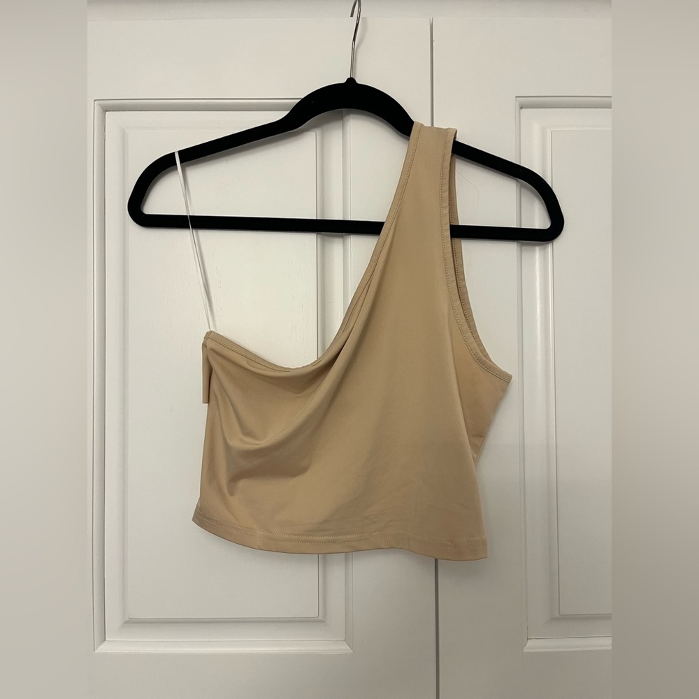 Asymmetrical Tan Shein Tank